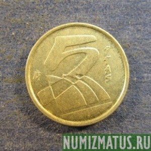 Монета 5 песет, 1989-2001, Испания