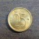 Монета 25 сантимов, 1964-1975, Бельгия (Belgie)