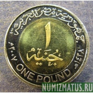 Монета 1 фунт, АН1428-2007  AH1431-2010, Египет