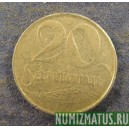 Монета 20 сантимов, 1922, Латвия