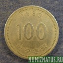 Монета 100 вон, 1983, Южная Корея