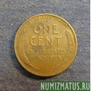 Монета 1 цент, 1944-1958, США