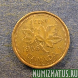 Монета 1 цент, 1982-1989, Канада