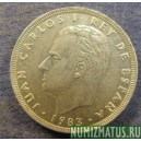 Монета 25 песет, 1982-1984, Испания
