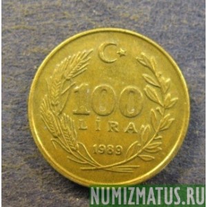 Монета 100 лир, 1988-1994, Турция