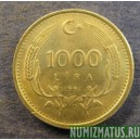 Монета 1000 лир, 1990-1994, Турция