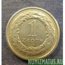 Монета 1 злотый, 1990-1995, Польша