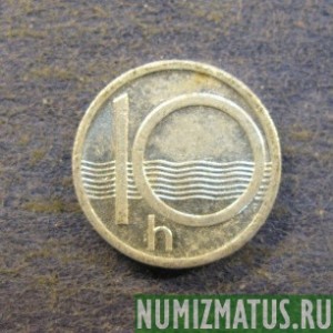 Монета 10 хелеров, 1993-2005, Чехия