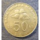 Монета 50 сен, 1989-2001,  Малазия