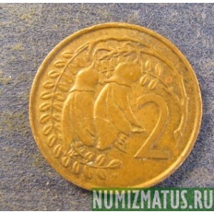 Монета 2 цента, 1967-1985, Новая Зеландия