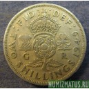 Монета 2 шилинга, 1949-1951, Великобритания