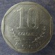 Монета 10 колун, Коста Рика 1983,1992