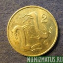 Монета 2 цента, 1983, Кипр