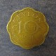 Монета 10 центов, Цейлон 1944