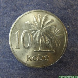 Монета 10 кобо, 1973-1976, Нигерия