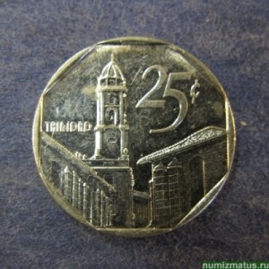 Монета 25 центаво, 1994, Куба