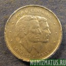 Монета 5 центавос, 1983-1987, Доминиканская республика