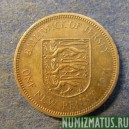 Монета  1 новый пенни, 1971-1980, Джерси