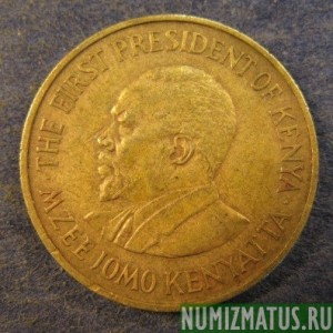 Монета 5 центов, 1969-1978, Кения