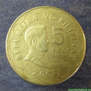 Монета 5 песо, Филиппины 1995-2014