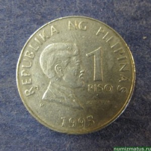 Монета 1 песо, Филиппины 1995-2003 (не магнитится)