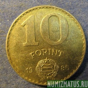 Монета 10 форинтов, 1983-1989, Венгрия