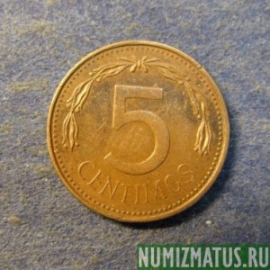 Монета 5 сантимов, 1974-1977, Венесуэла