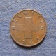 Монета 2 раппен, 1948-1974, Швейцария