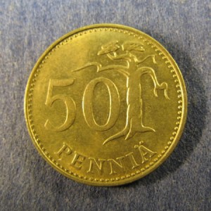 Монета 50 пенни, 1963-1990, Финляндия