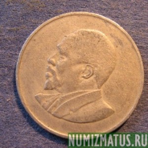 Монета 1 шилинг, 1966-1968, Кения