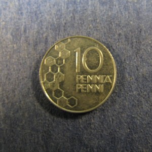 Монета 10 пенни, 1990-2000, Финляндия
