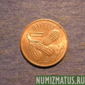 Монета 1 бутут, 1971-1974, Гамбия