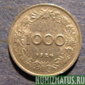 Монета 1000 крон, 1924, Австрия