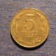 Монета 5 песо, 1988-1990, Чили