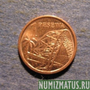 Монета 1 песева, 2007, Гана