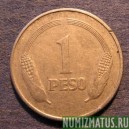 Монета 1 песо, 1974-1976, Колумбия