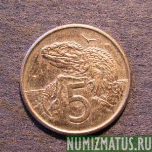 Монета  5 центов, 1986-1998, Новая Зеландия