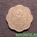 Монета 2 цента, 1963-1971, Цейлон