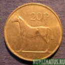 Монета 20 пенсов, 1986-2000, Ирландия