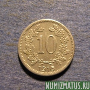 Монета 10 хеллер, 1916, Австрия