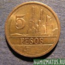 Монета 5 песо, 1980-1989, Колумбия