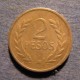 Монета 2 песо, 1977-1988, Колумбия