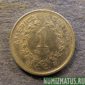 Монета 1 колон, 1982,83,84,1991, Коста Рика