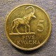 Монета 5  квача, 1992, Замбия