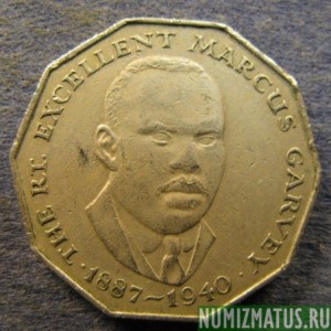 Монета 50 центов,1975-1990, Ямайка 