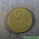 Монета 2 оре, 1948-1955, Дания