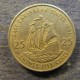 Монета 25 центов, 1981-2000, Британские Карибские территории