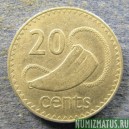 Монета 20 центов, 1969-1985, Фиджи
