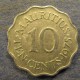 Монета 10 центов, 1954-1978, Маврикий