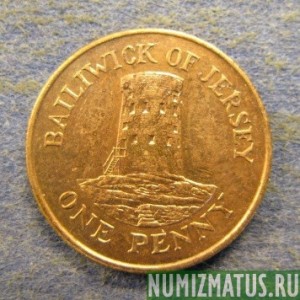 Монета  1 пенни, 1983-1992, Джерси